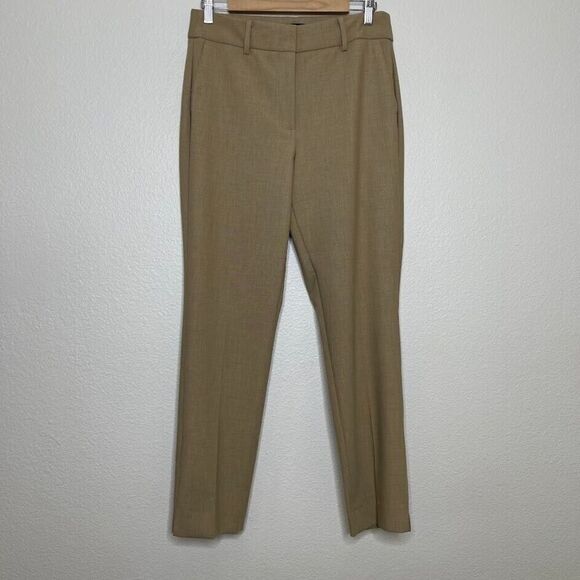 Talbots Luxe Stretch Trouser Sz 6 Mills Caramel Slim Classic Career Dress Pants - Picture 6 of 13